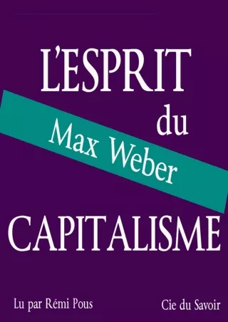 ✔PDF_  L'esprit du capitalisme