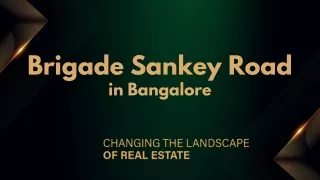 Brigade Sankey Road Bangalore E brochure