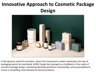 Cosmetic Package Design by AURG Design