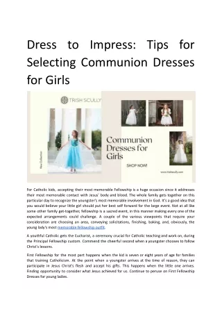 Tips for Selecting Communion Dresses for Girls.docx