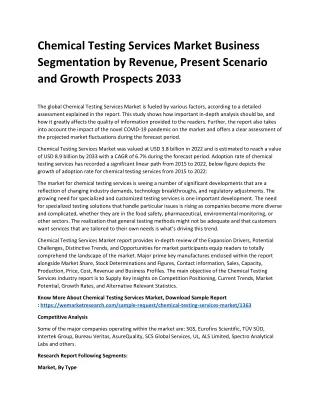 Chemical Testing Services Market
