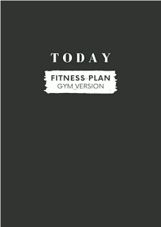 Ebook❤️(download)⚡️ Today Fitness (Today Fitness Gym Version)