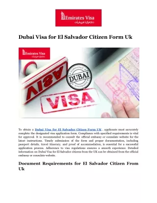 Dubai Visa