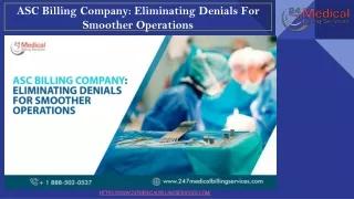 ASC Billing Company- Eliminating Denials for Smoother Operations