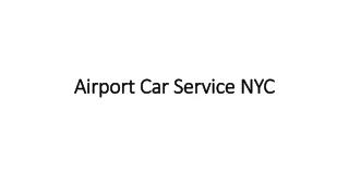 Airport Car Service NYC