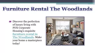 Furniture Rental The Woodlands