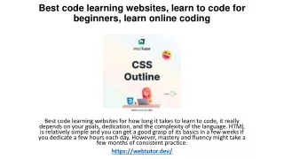 Best code learning websites, learn to code for beginners, learn online coding