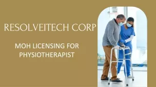 MOH Licensing for Physiotherapist