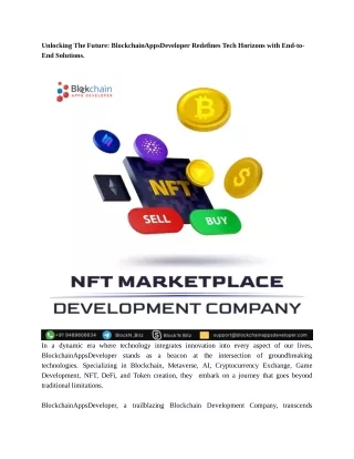 NFT Marketplace Development