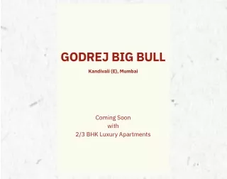 Godrej Big Bull Brochure