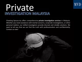 Private Investigation Malaysia