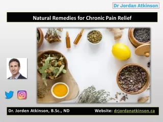 Natural Remedies for Chronic Pain Relief