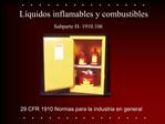 L quidos inflamables y combustibles