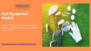 Golf Equipment Market Size Surges with 2.3% CAGR Forecast 2033