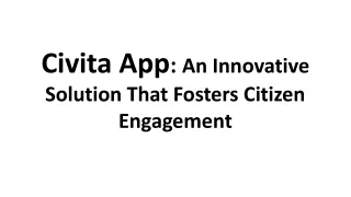 Civita App_ An Innovative Solution That Fosters Citizen Engagement
