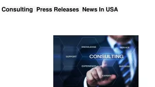 CONSULTING   Press Releases  News In 12_12_23