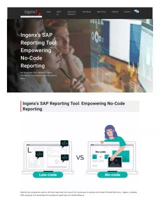 Ingenx's SAP Reporting Tool: Empowering No-Code Reporting