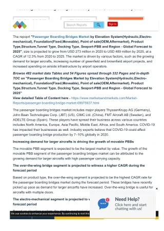 Bridging Tomorrow_ Predictions for Passenger Boarding Bridges Industry