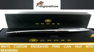 Ways Custom Engraved Pens Can Help with Branding
