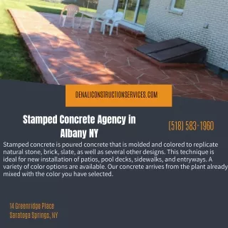Stamped Concrete Agency in Albany NY
