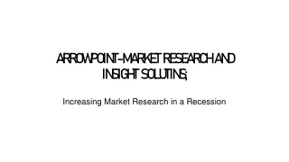 Increasing Market Research in a Recession