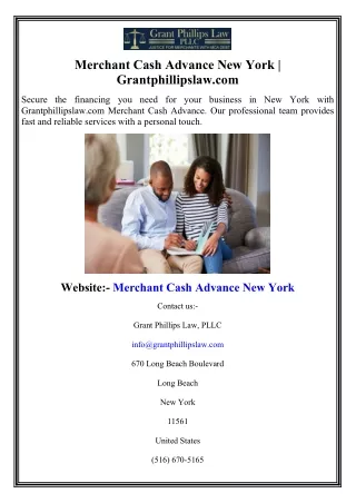 Merchant Cash Advance New York  Grantphillipslaw.com