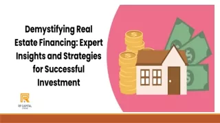 Demystifying Real Estate Financing