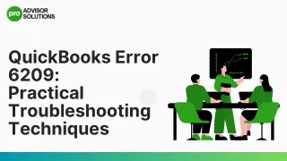 Easy Method To Troubleshoot QuickBooks Error 6209