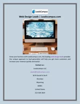 Web Design Leads  Leadscampus