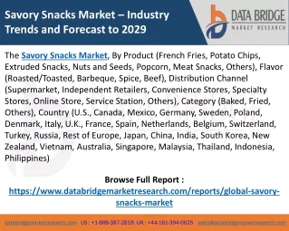 Savory Snacks Market