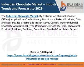 Industrial Chocolate Market