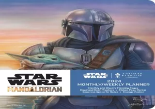 ❤️PDF⚡️ THE MANDALORIAN by Thomas Kinkade Studios 2024 Wall Calendar