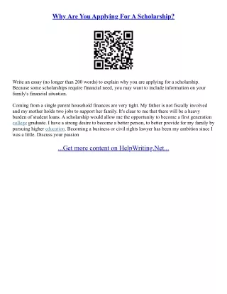 Scholarship Essay Titles