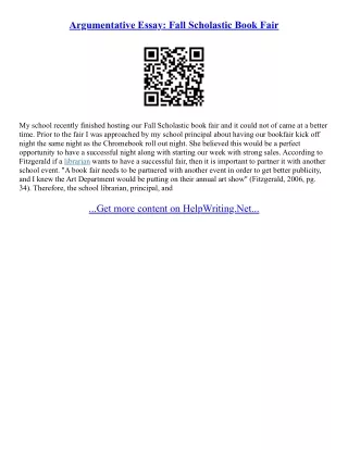 Essay On Book Fair