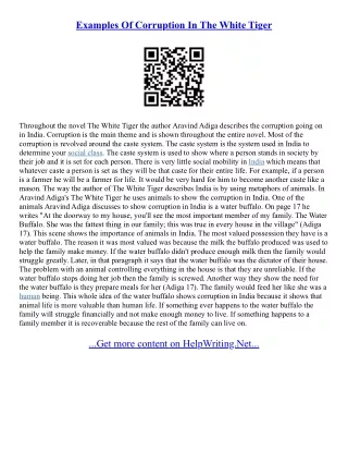 Corruption In India Essay