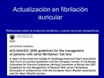 Actualizaci n en fibrilaci n auricular