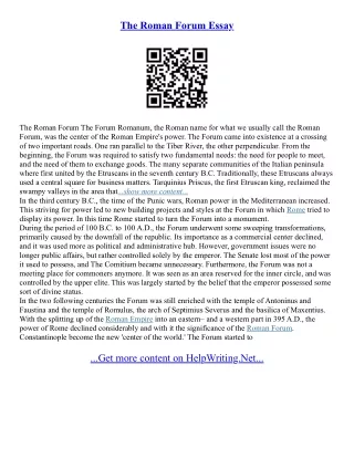 Essay Forum