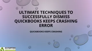 How to resolve QuickBooks Keeps Crashing in no time