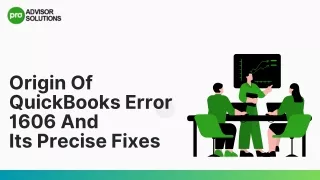 Quick Methods To Fix QuickBooks Error 1606