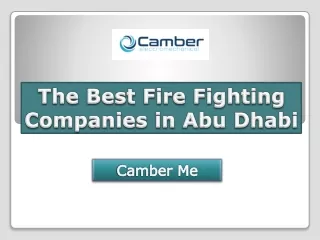 The Best Fire Fighting Companies in Abu Dhabi