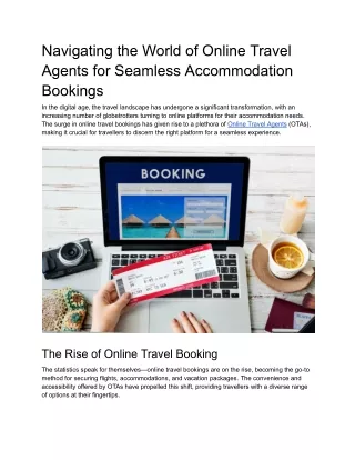 Navigating the World of Online Travel Agents for Seamless Accommodation Bookings