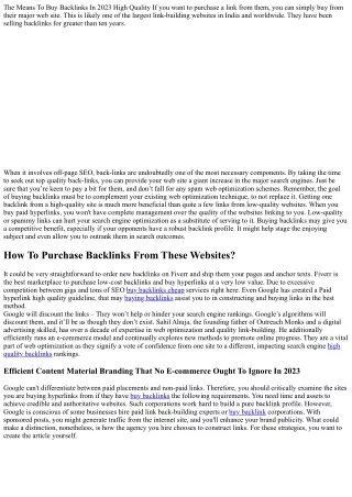 How to Save Money on buy backlink