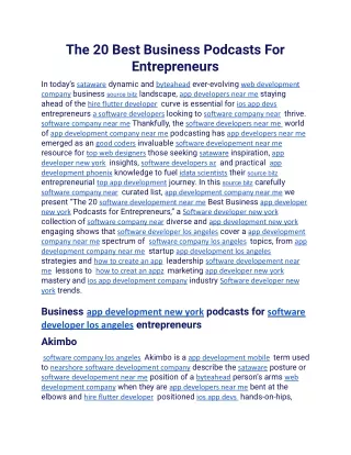 The 20 Best Business Podcasts For Entrepreneurs.docx
