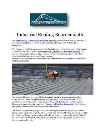 Finnindustrialroofing.co.uk