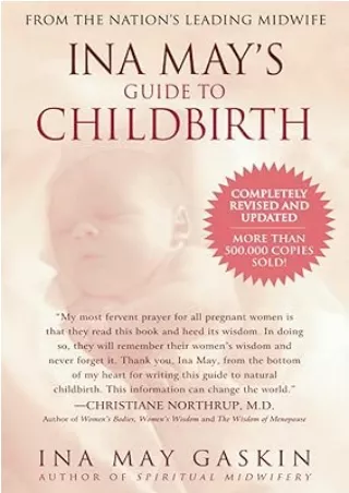 [DOWNLOAD]⚡️PDF✔️ Ina May's Guide to Childbirth 'Updated With New Material'