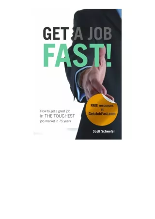 free read (✔️pdf❤️) Get a Job Fast