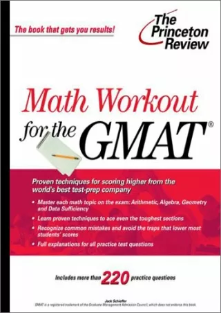 Download⚡️(PDF)❤️ GMAT Math Workout (Princeton Review Series)