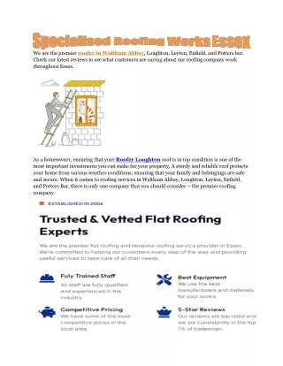 Roofer Potters bar