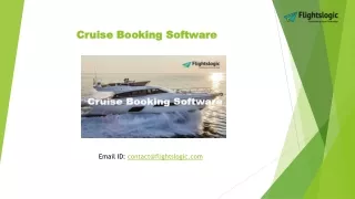 Cruise Booking Software