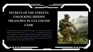 Secrets of the Streets Unlocking Hidden Treasures in GTA Online Game